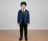 Boys Luxury 4-Piece Party Wear Coat Pant Set (Size 2 to 11 Years)