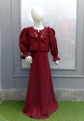 Stylish Western Frock – Crush Gorjet Fabric – 4 Elegant Colors