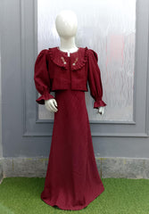 Stylish Western Frock – Crush Gorjet Fabric – 4 Elegant Colors