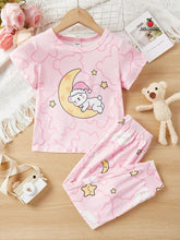 PINK MOON VILD PAJAMA PRINTED KIDS WEAR