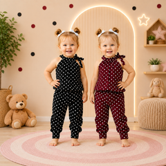 Black Dot + Maroon Dot Short Set (Pack of 2)
