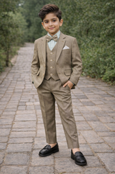 Boys Luxury 4-Piece Formal Suit (Ages 2–11)