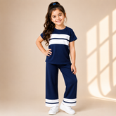Blue Sando Panal Printed Kids Wear