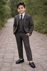 Boys Premium 3-Piece Formal Suit (Ages 2–11)