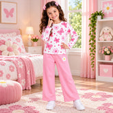 C1 PINK BOW AND FLOWER GIRL SET
