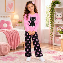C1 PINK CAT & BLACK TOWSER GIRL SET