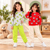 Green Bow & Red Panda Girls Dress – Pack of 2