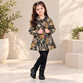 Wastern Style Button Kids Fleece Coat