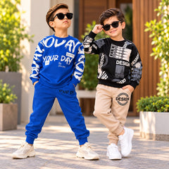Blue Your Day & Desgin Tracksuit - Pack of Two