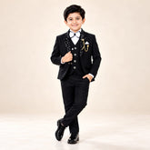 Boys Luxury 4-Piece Party Wear Coat Pant Set (Size 2 to 11 Years)