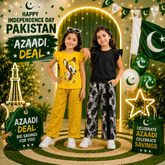Black Short Shirt And Riboon Pajama + Yellow Cute Girl Set (Pack of 2) D22