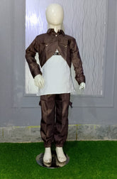 Stylish Brown Western Outfit for Boys – Crush Gorjet Stuff