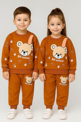 Cute "Bill Animal" Bear Tracksuit for Kids