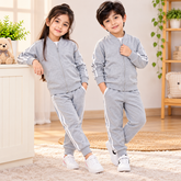 GREY STRIPE PREMIUM WINTER KIDS TRACKSUITS