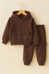 Baby/boy winter pocket style hooded tracksuit - W2025-006