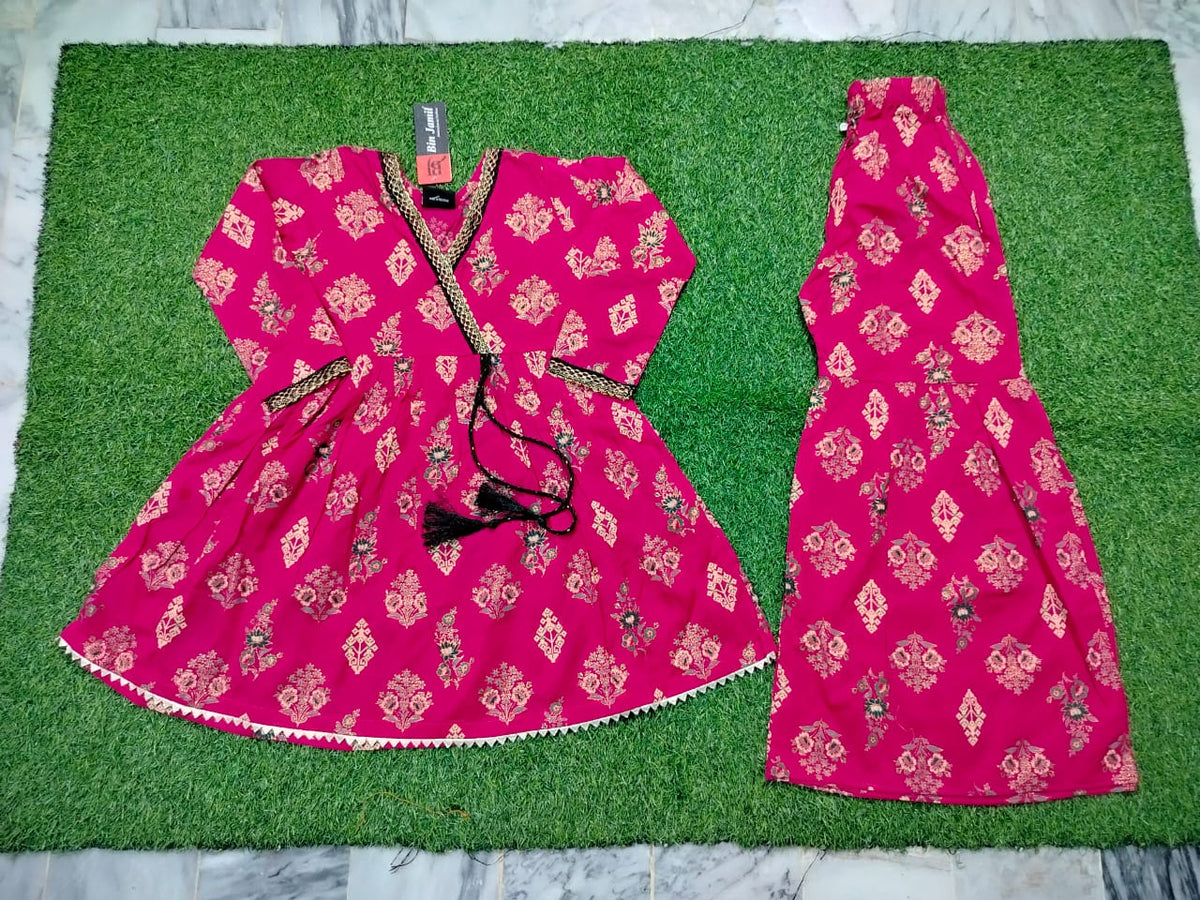 Girls Cotton Ghara Suit