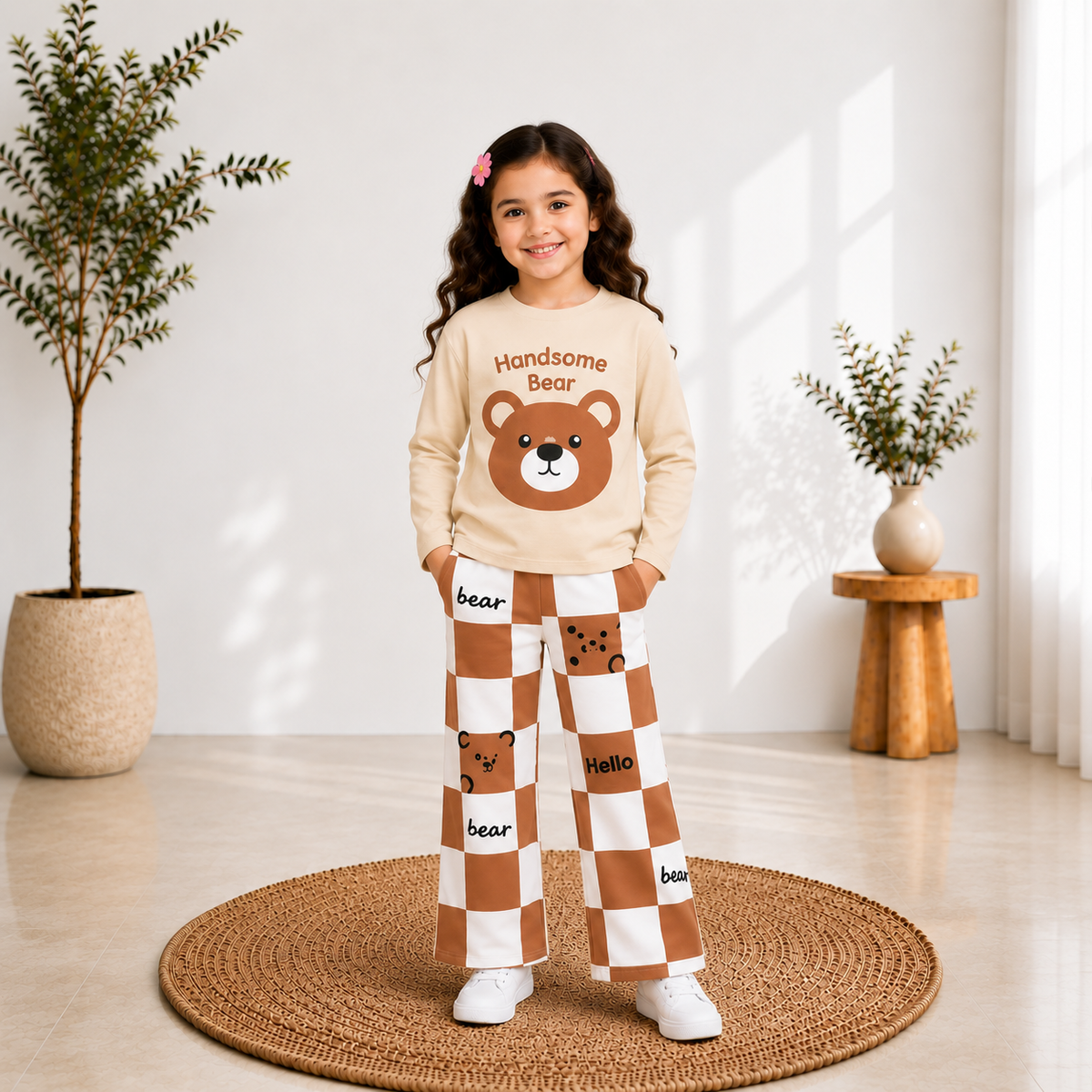 C1 HANDSOME BEAR BROWN GIRL SET