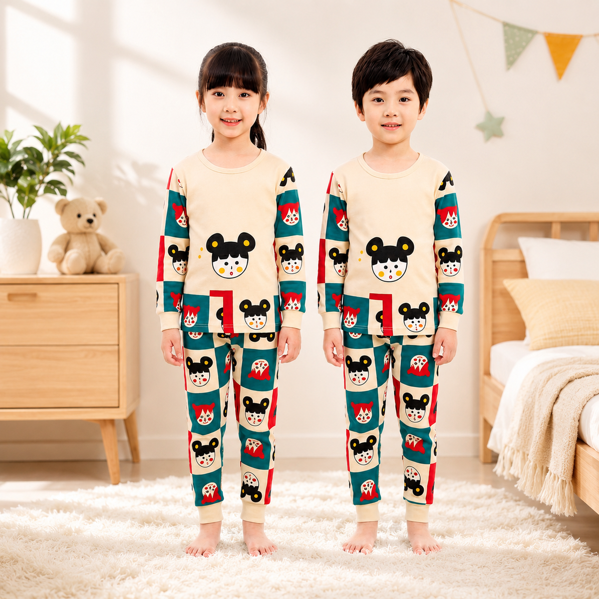 HAPPY NEW YEAR PRINTED KIDS WEAR