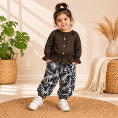 BROWN  LITTLE CROWN STYLE SET