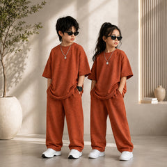 Rust Kids Baggy Co-Ord Set – Premium Casual Wear for Boys (1-10 Years)
