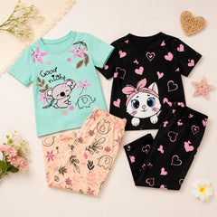 Koala & Kitty Hearts Kids Outfit (Pack of 2)