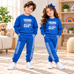 Blue Young Young Club Kids Tracksuit – Premium Winter Collection