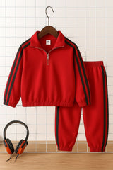 Baby/boy winter raglan style striped tracksuit - W2025-010