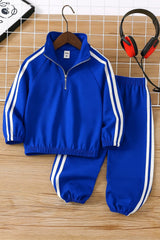 Baby/boy winter raglan style striped tracksuit - W2025-010